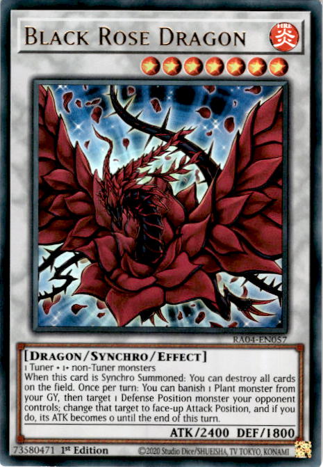[ULTRA RARE] Black Rose Dragon - RA04-EN057