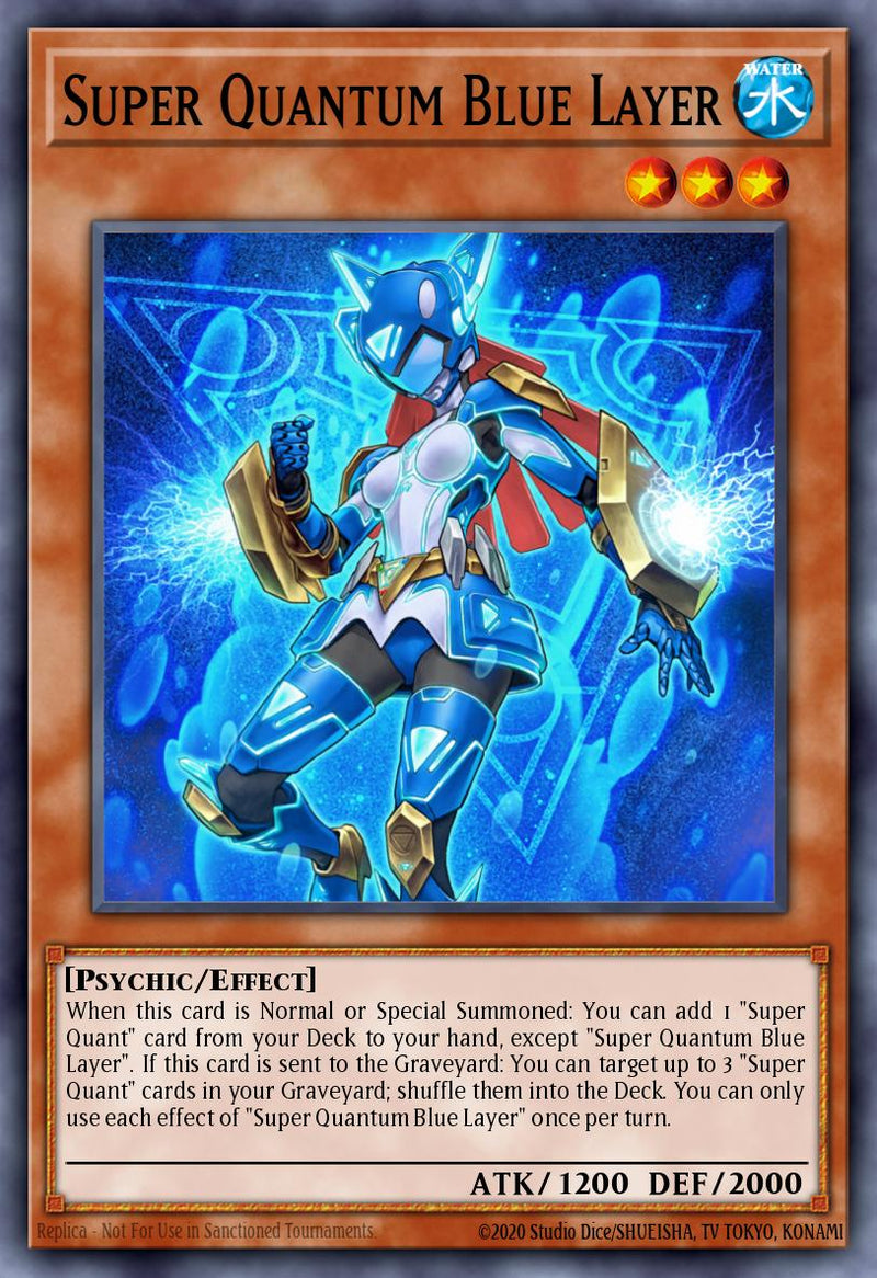 [SECRET RARE]  Super Quantum Blue Layer - RA05-EN009 - 1st Edition