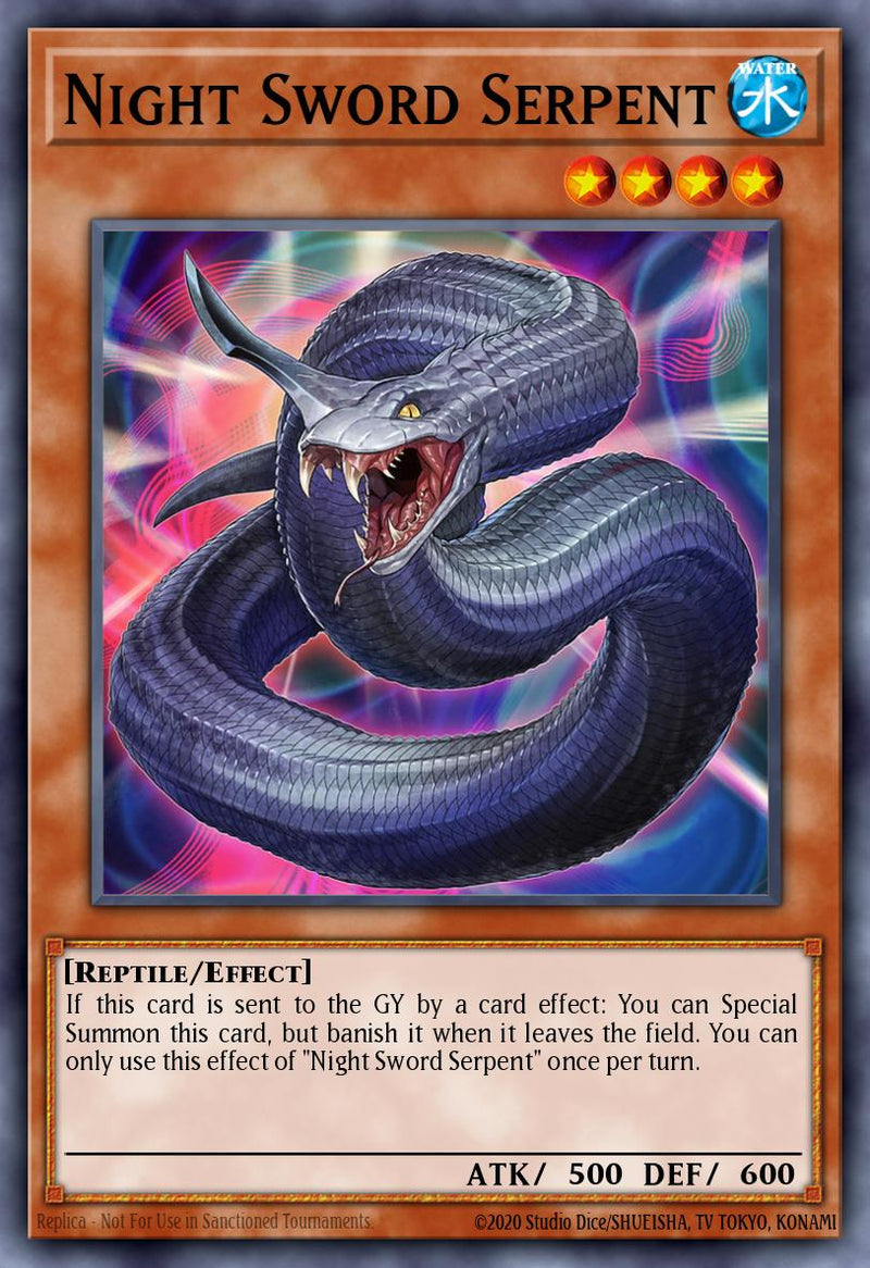 [COLLECTOR'S RARE]  Night Sword Serpent - RA05-EN020 - 1st Edition