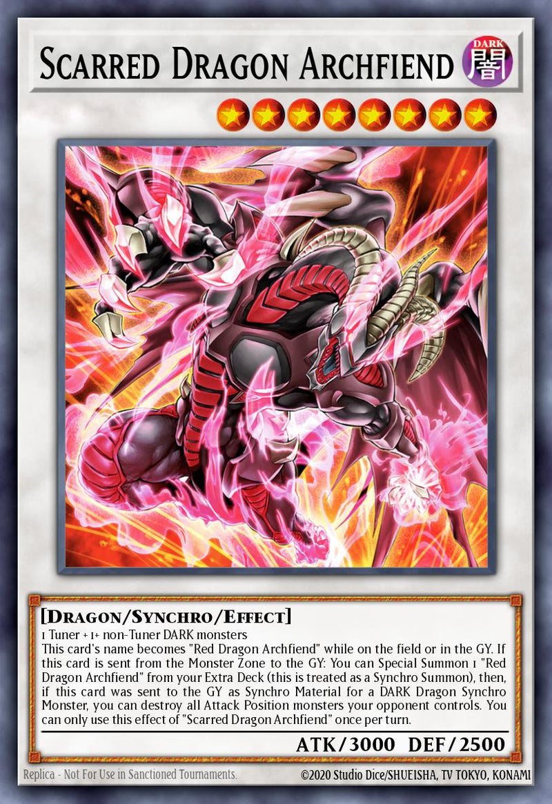 [SUPER RARE]  Scarred Dragon Archfiend - RA05-EN044 - 1st Edition