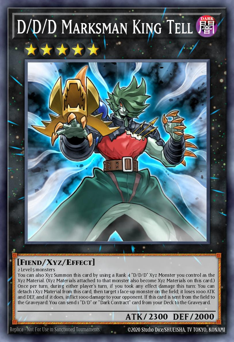 [SUPER RARE]  D/D/D Marksman King Tell - RA05-EN047 - 1st Edition