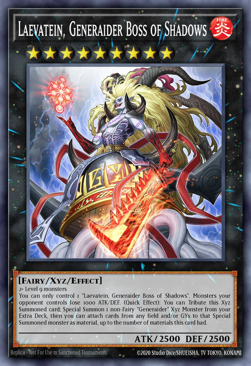 [PLATINUM]  Laevatein, Generaider Boss of Shadows - RA05-EN051 - 1st Edition