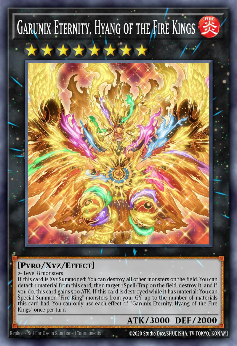 [PLATINUM]  Garunix Eternity, Hyang of the Fire Kings - RA05-EN052 - 1st Edition