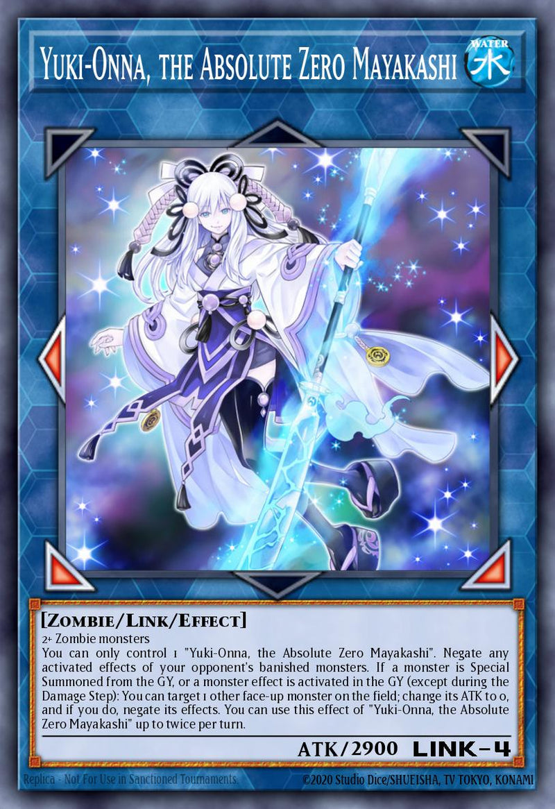 [SUPER RARE]  Yuki-Onna, the Absolute Zero Mayakashi - RA05-EN057 - 1st Edition