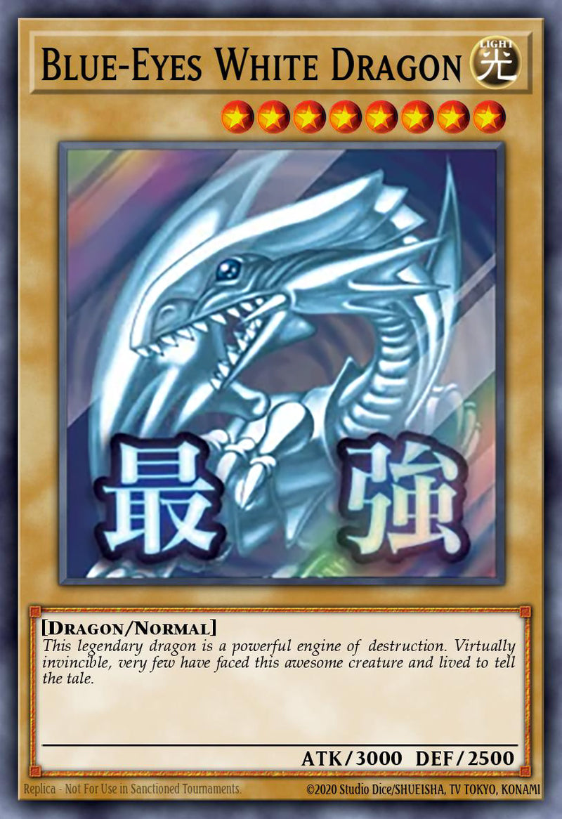[ULTRA RARE]  Blue-Eyes White Dragon (STAMP) - RA05-EN085 - 1st Edition