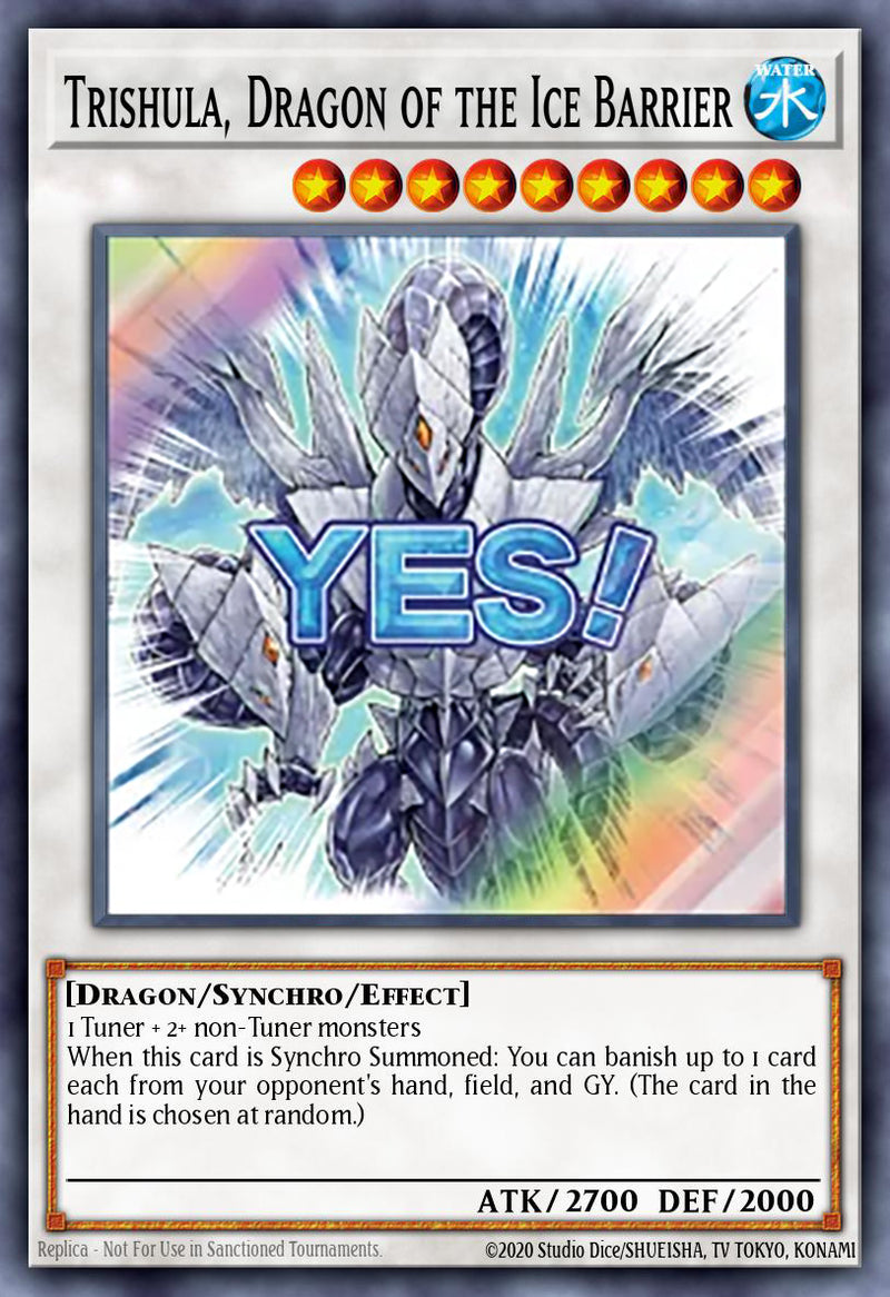 [ULTRA RARE]  Trishula, Dragon of the Ice Barrier (STAMP) - RA05-EN101 - 1st Edition