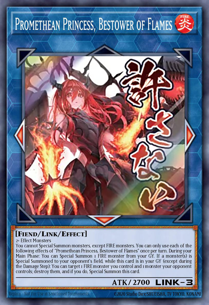 [ULTRA RARE]  Promethean Princess, Bestower of Flames (STAMP) - RA05-EN107 - 1st Edition