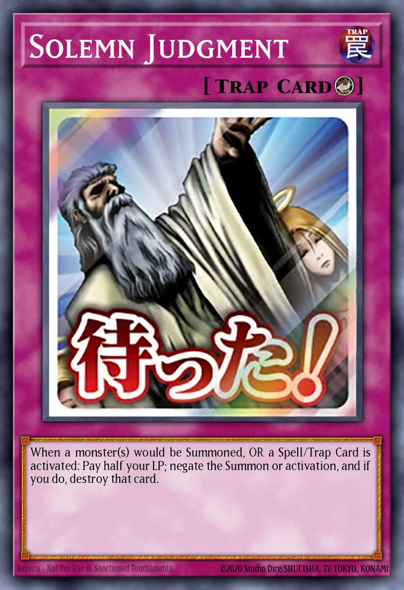 [ULTRA RARE]  Solemn Judgment (STAMP) - RA05-EN124 - 1st Edition