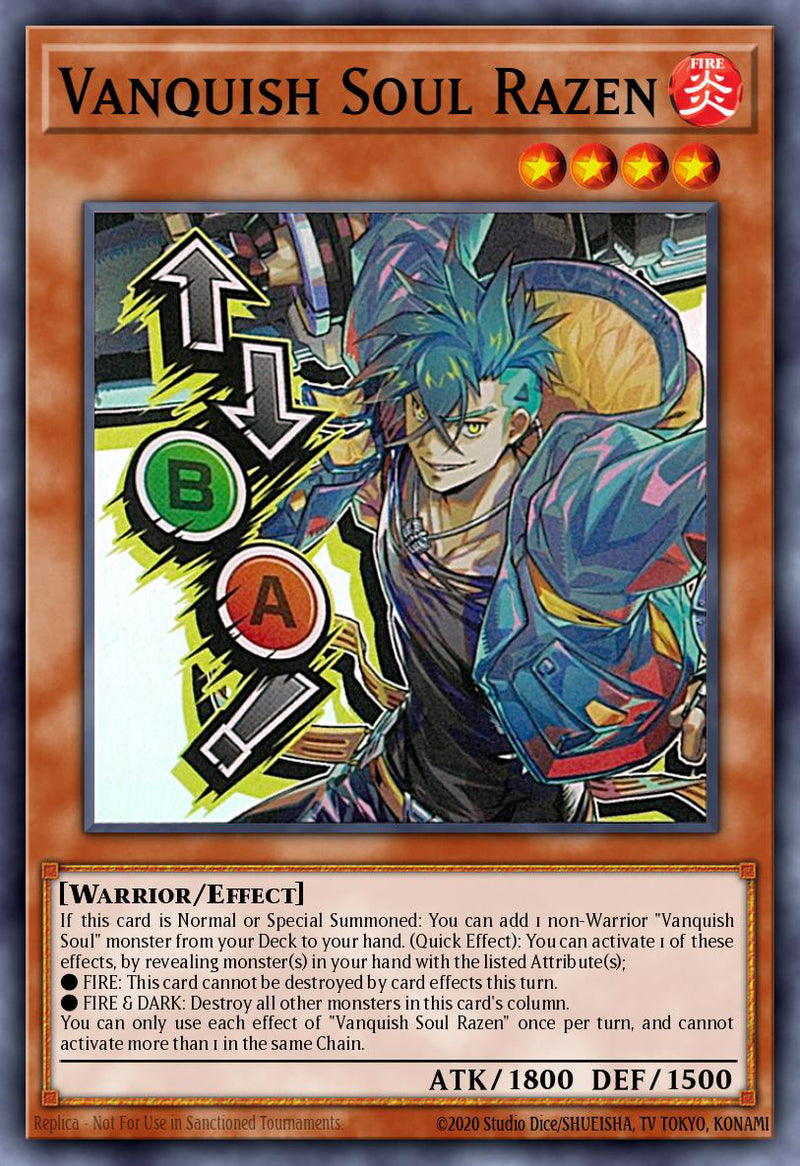 [ULTRA RARE]  Vanquish Soul Razen (STAMP) - RA05-EN134 - 1st Edition