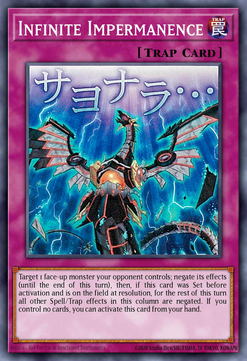 [ULTRA RARE]  Infinite Impermanence (STAMP) - RA05-EN140 - 1st Edition