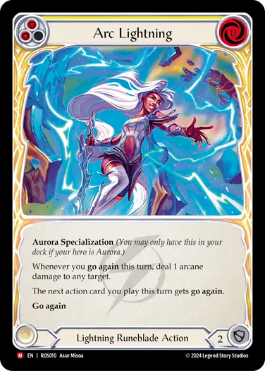Arc Lightning  - ROS010 - Majestic - Flesh and Blood Rosetta