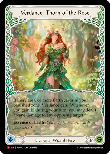 Verdance, Thorn of the Rose  - ROS013 - Majestic - Flesh and Blood Rosetta