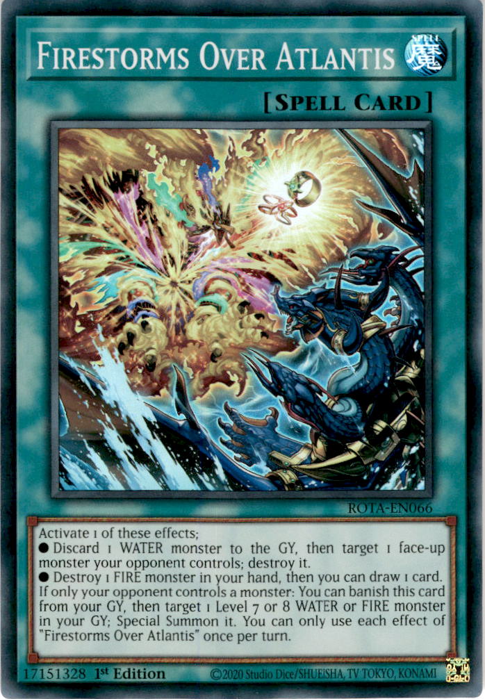 Firestorms Over Atlantis - ROTA-EN066 - Super Rare 1st Edition  Cherry  Collectables