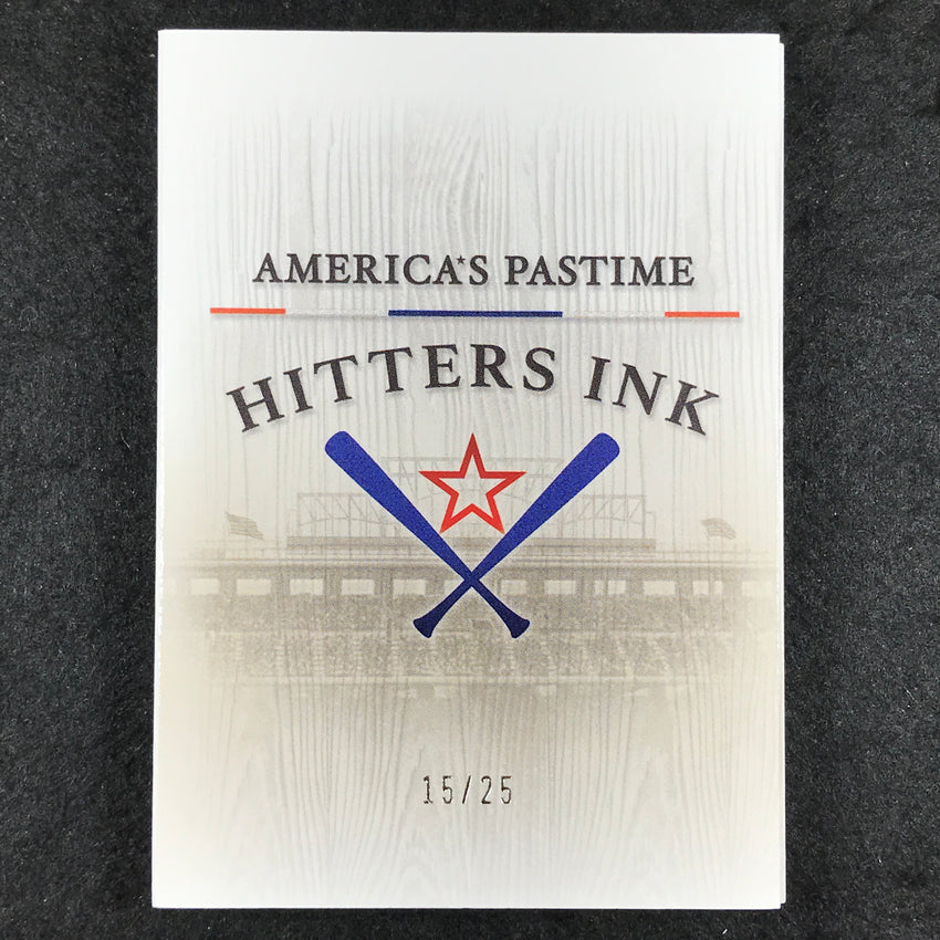 2024 Boys of Summer ALEX RAMIREZ Hitter's Ink Update Patch Auto Booklet 15/25