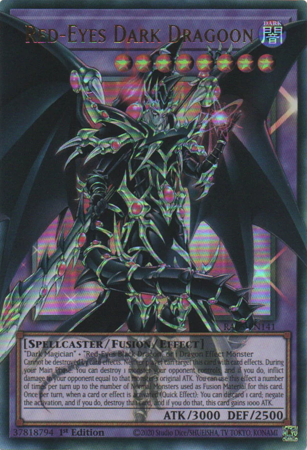 [ULTRA RARE]  Red-Eyes Dark Dragoon (OVERFRAME) - RA05-EN141 - 1st Edition