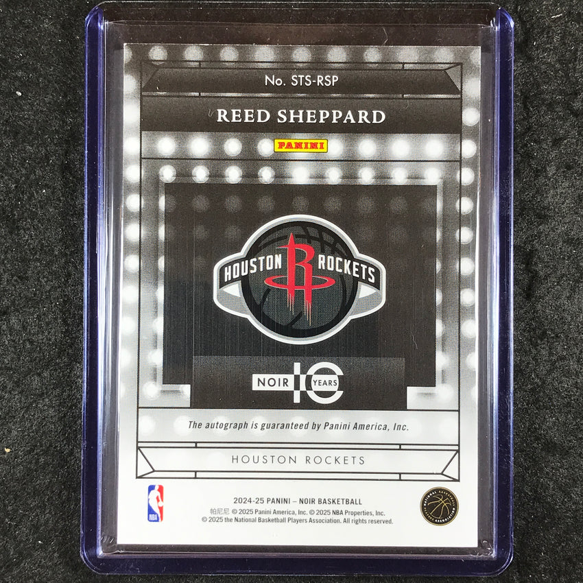 2024-25 Noir REED SHEPPARD Showtime Signatures Rookie Auto Gold 1/3