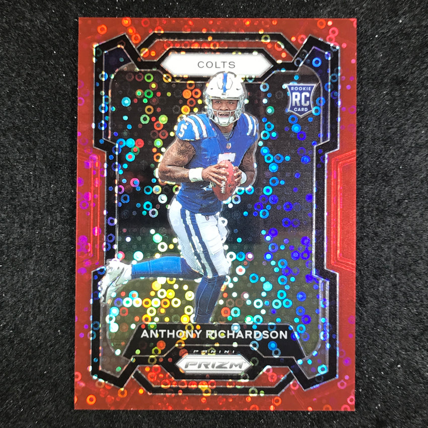 2023 Prizm Football Anthony Richardson Rookie Base No Huddle Red 66/70