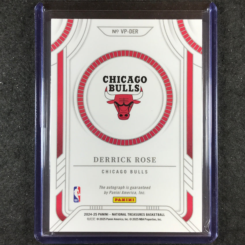 2024-25 National Treasures DERRICK ROSE Viewpoint Signatures Auto Red 8/24