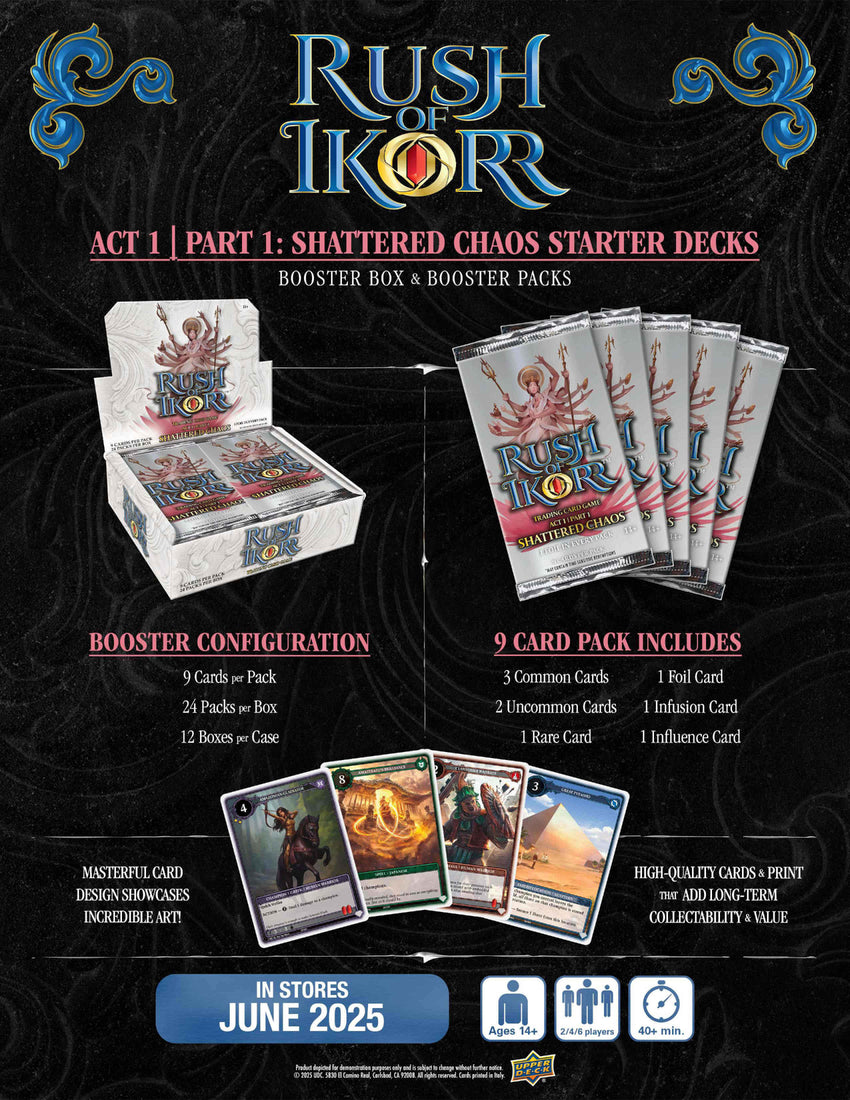 2025 Upper Deck Rush of Ikorr TCG Shattered Chaos Booster Box
