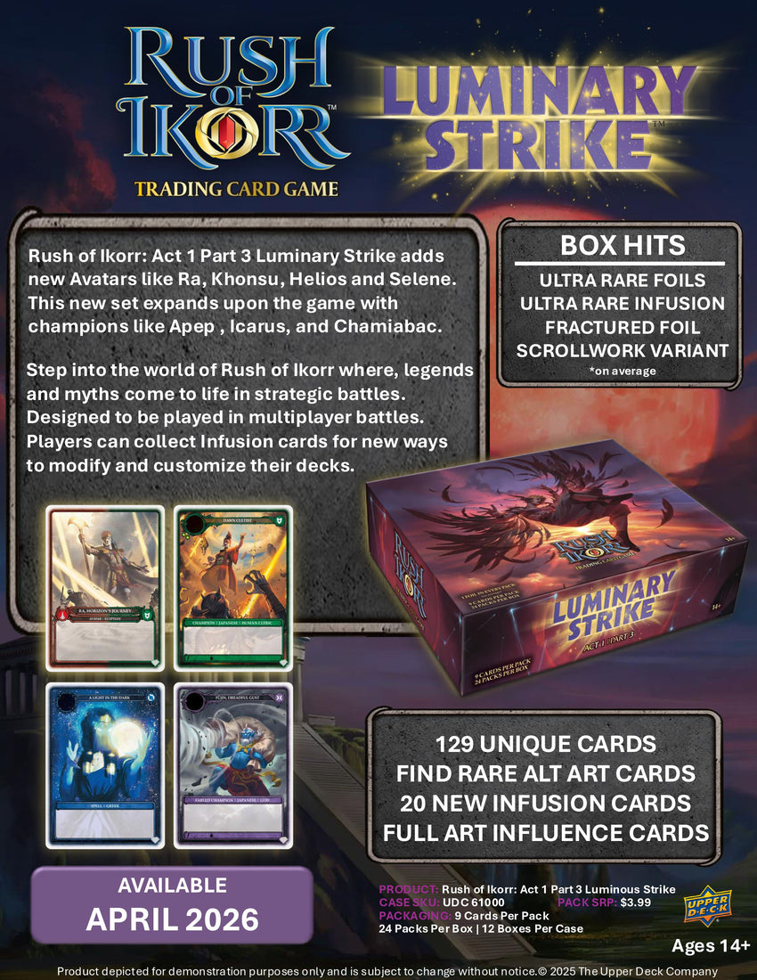 Rush of Ikorr TCG Act 1 - Part 3 Luminary Strike Booster Pack