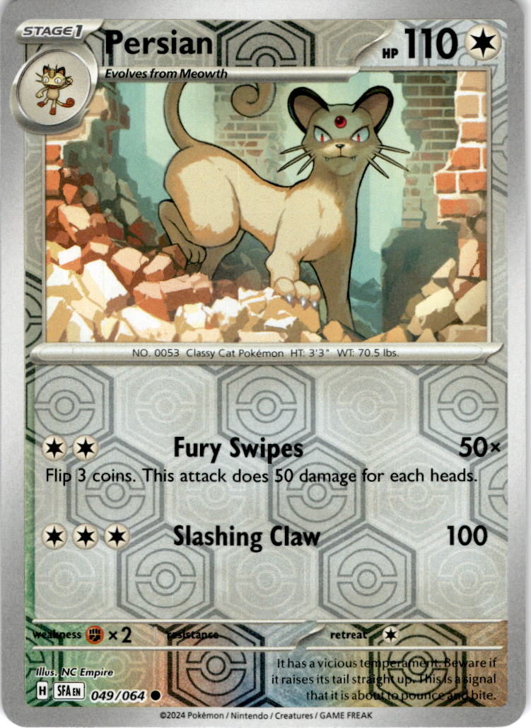 Persian - 049/064 - Reverse Holo Shrouded Fable