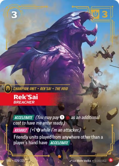 Rek'Sai - Breacher (029/221) Epic - Riftbound Spiritforged