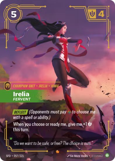 Irelia - Fervent (057/221) Epic - Riftbound Spiritforged
