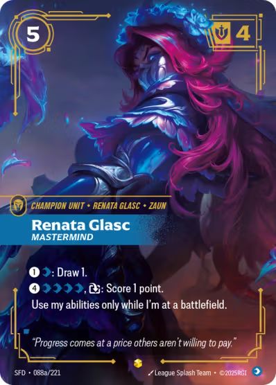 [ALTERNATE ART] Renata Glasc - Mastermind (088a/221) - Riftbound Spiritforged