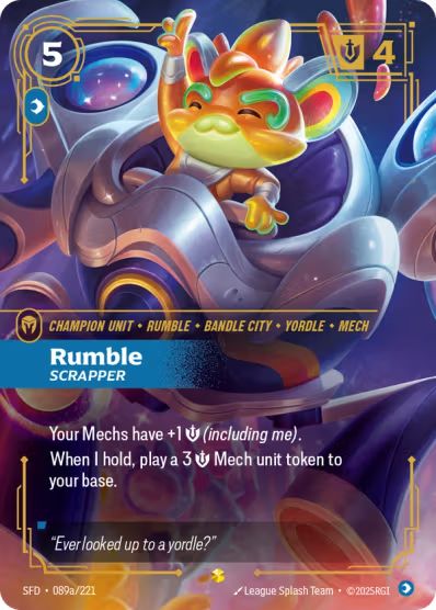 [ALTERNATE ART] Rumble - Scrapper (089a/221) - Riftbound Spiritforged