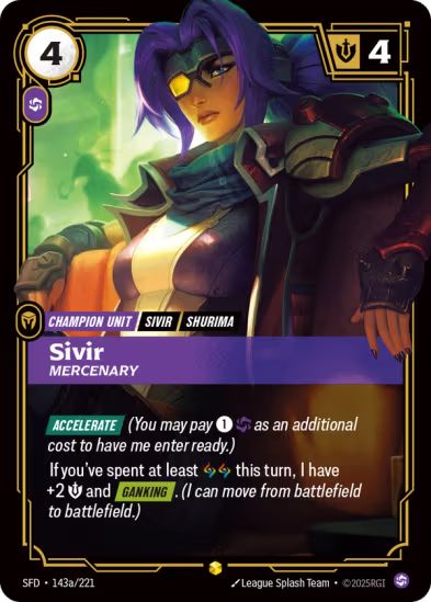[ALTERNATE ART] Sivir - Mercenary (143a/221) - Riftbound Spiritforged