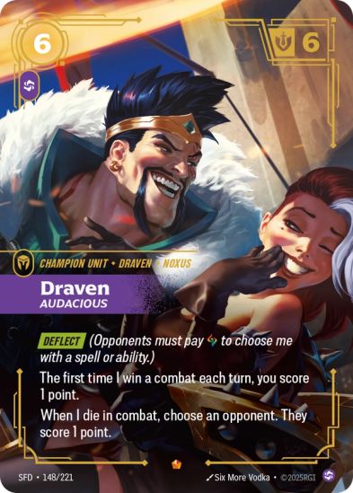 Draven - Audacious (148/221) Epic - Riftbound Spiritforged