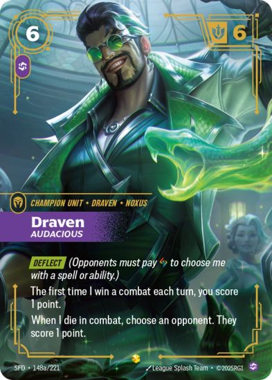 [ALTERNATE ART] Draven - Audacious (148a/221) - Riftbound Spiritforged