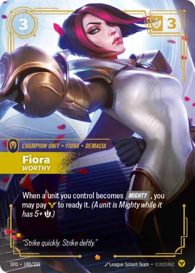 Fiora - Worthy (180/221) Epic - Riftbound Spiritforged