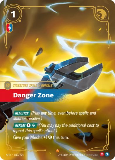 Danger Zone (182/221) Epic - Riftbound Spiritforged