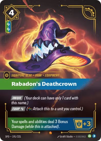Rabadon's Deathcrown (191/221) Epic - Riftbound Spiritforged