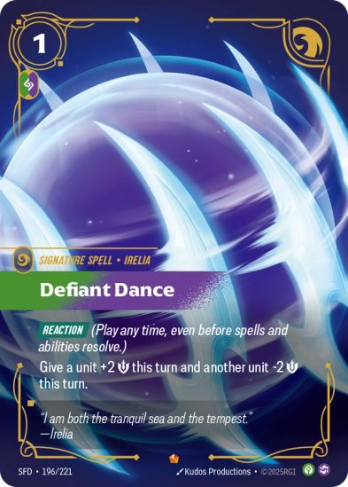 Defiant Dance (196/221) Epic - Riftbound Spiritforged