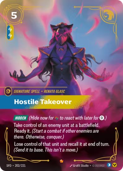 Hostile Takeover (202/221) Epic - Riftbound Spiritforged