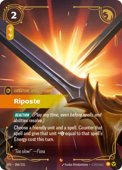 Riposte (206/221) Epic - Riftbound Spiritforged