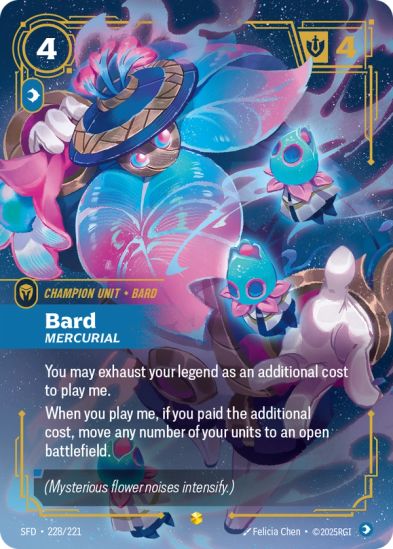 Bard - Mercurial (Overnumbered) (228/221) - Riftbound Spiritforged