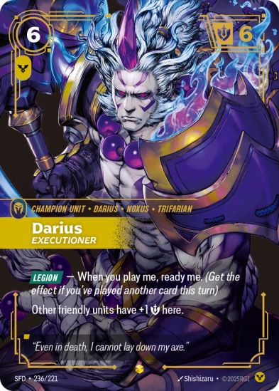 Darius - Executioner (Overnumbered) (236/221) - Riftbound Spiritforged