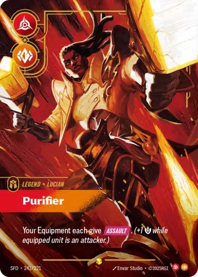 Lucian - Purifier (Overnumbered) (241/221) - Riftbound Spiritforged