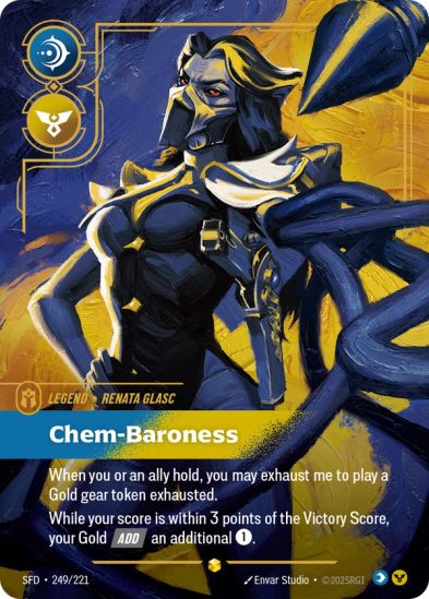 Renata Glasc - Chem-Baroness (Overnumbered) (249/221) - Riftbound Spiritforged