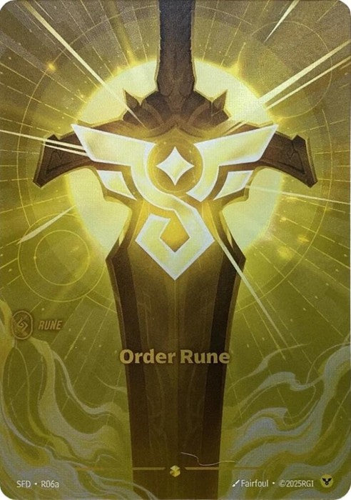 [ALTERNATE ART] Order Rune (R06a) - Riftbound Spiritforged
