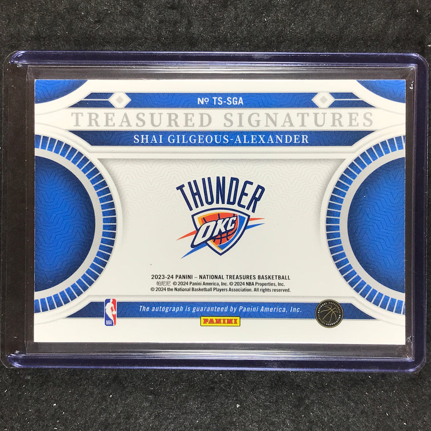 2023-24 National Treasures SHAI GILGEOUS-ALEXANDER Treasured Signatures 11/25