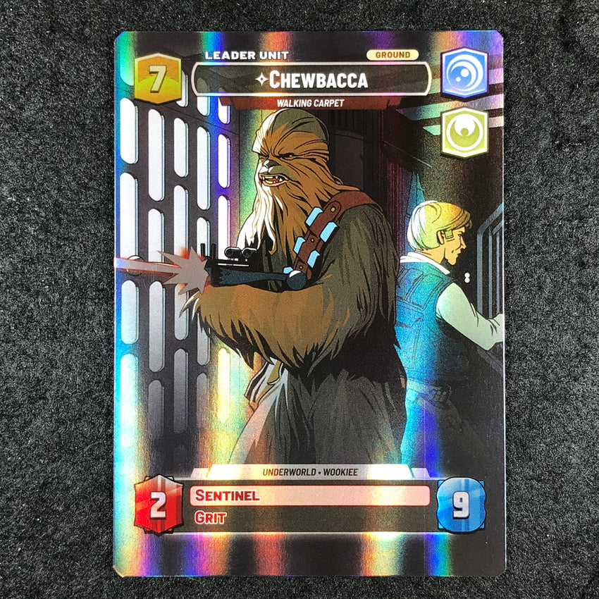 FOIL SHOWCASE Chewbacca - Walking Carpet - #255 - Leader Spark of Rebellion