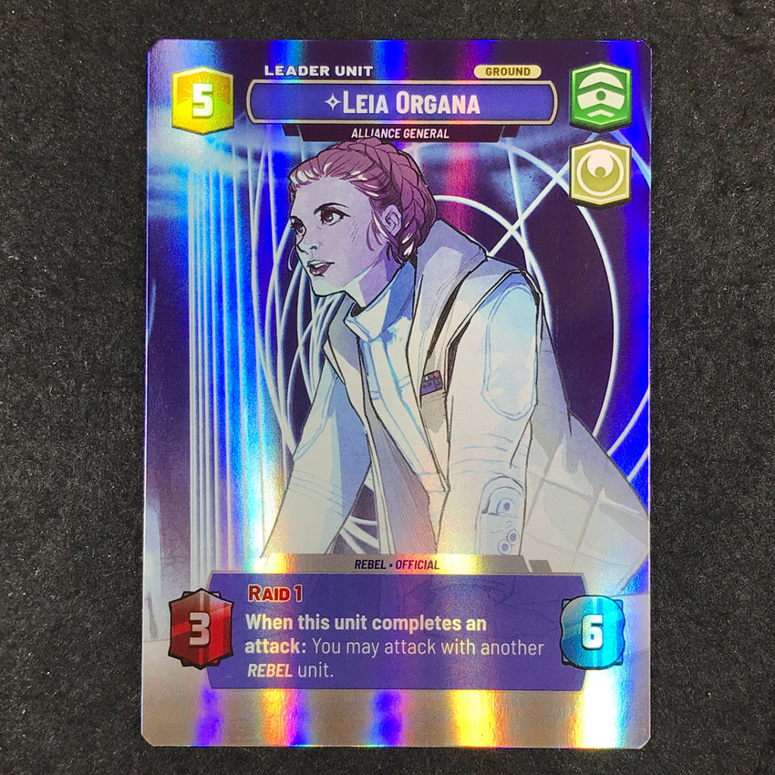 FOIL SHOWCASE Leia Organa - Alliance General - #260 - Leader Spark of Rebellion