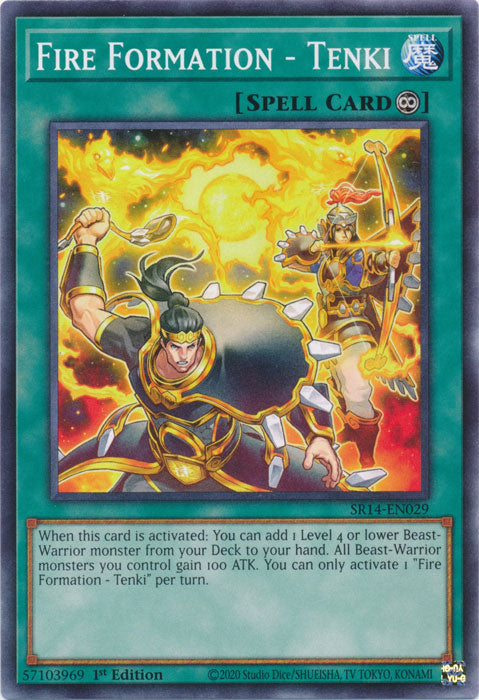 Fire Formation - Tenki - SR14-EN029 - Common 1st Edition
