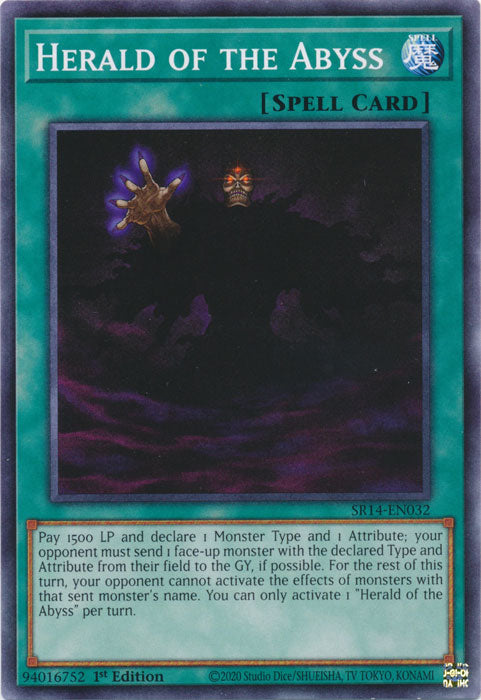 Herald of the Abyss - SR14-EN032 - Common 1st Edition