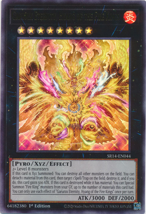 Garunix Eternity, Hyang of the Fire Kings - SR14-EN044 - Ultra Rare 1st Edition