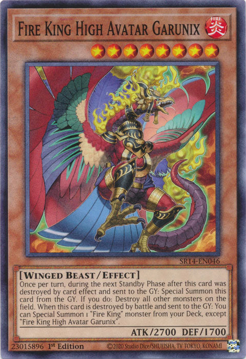 Fire King High Avatar Garunix - SR14-EN046 - Common 1st Edition
